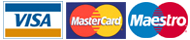 We accept Visa, Mastercard & Maestro